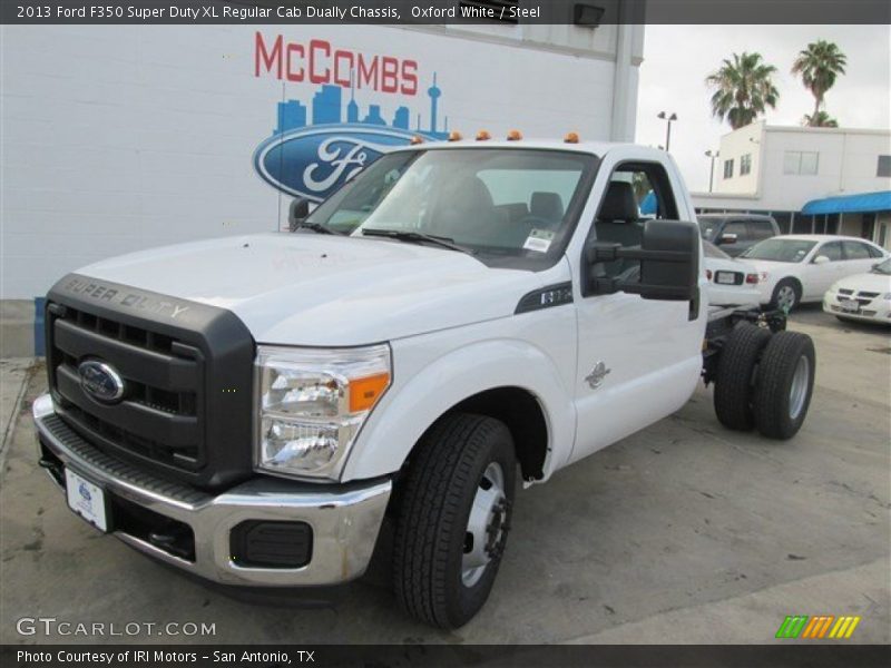 Oxford White / Steel 2013 Ford F350 Super Duty XL Regular Cab Dually Chassis
