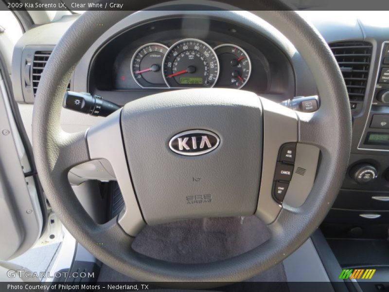 Clear White / Gray 2009 Kia Sorento LX