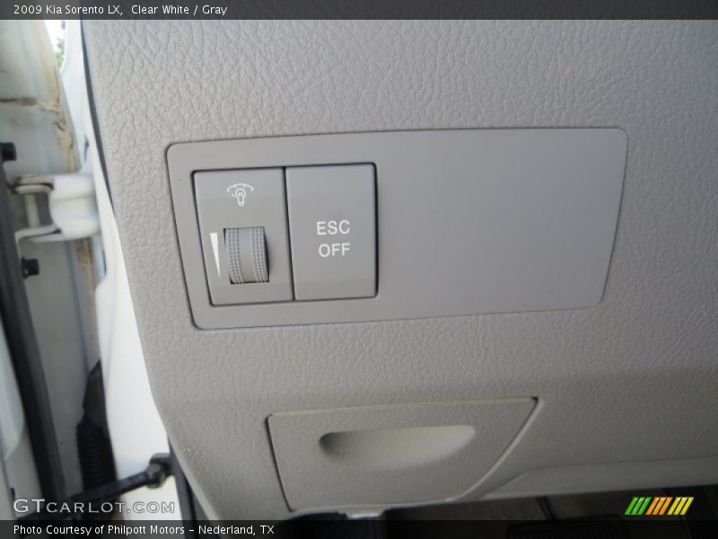 Clear White / Gray 2009 Kia Sorento LX