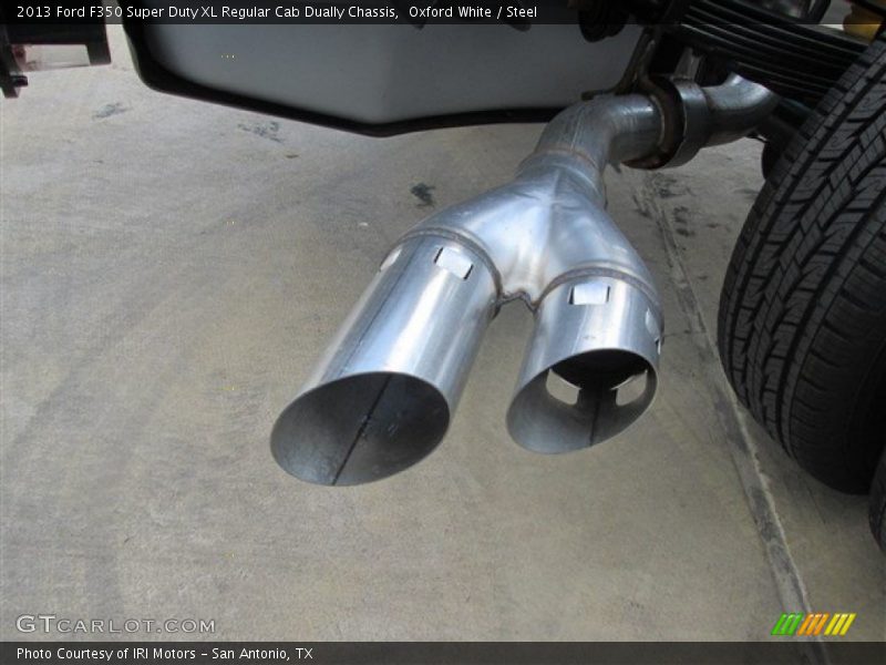 Exhaust of 2013 F350 Super Duty XL Regular Cab Dually Chassis