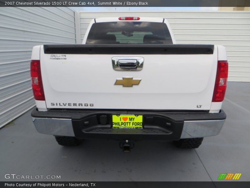 Summit White / Ebony Black 2007 Chevrolet Silverado 1500 LT Crew Cab 4x4