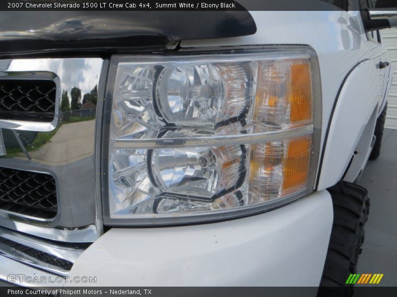 Summit White / Ebony Black 2007 Chevrolet Silverado 1500 LT Crew Cab 4x4