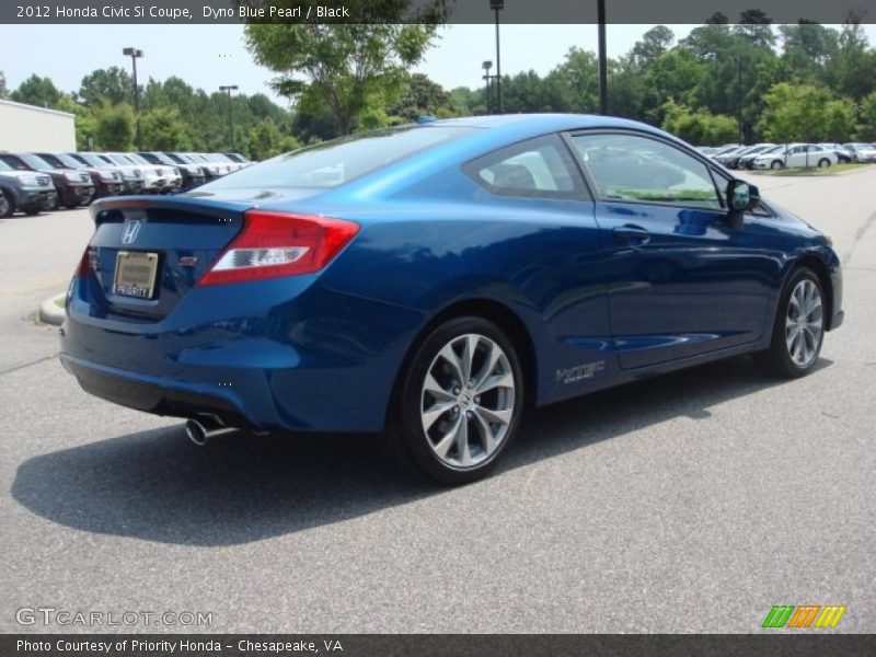 Dyno Blue Pearl / Black 2012 Honda Civic Si Coupe