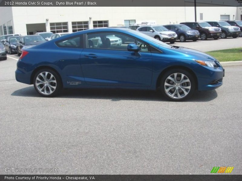 Dyno Blue Pearl / Black 2012 Honda Civic Si Coupe