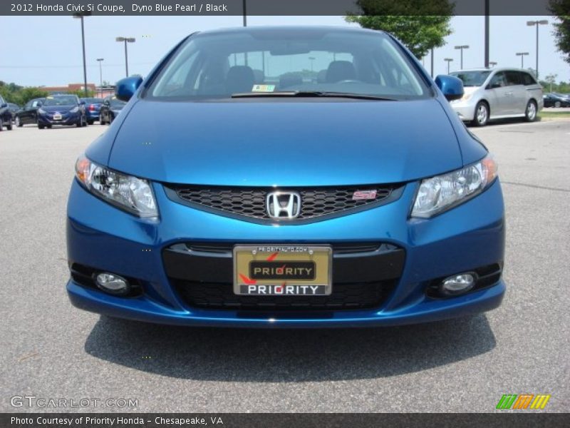 Dyno Blue Pearl / Black 2012 Honda Civic Si Coupe