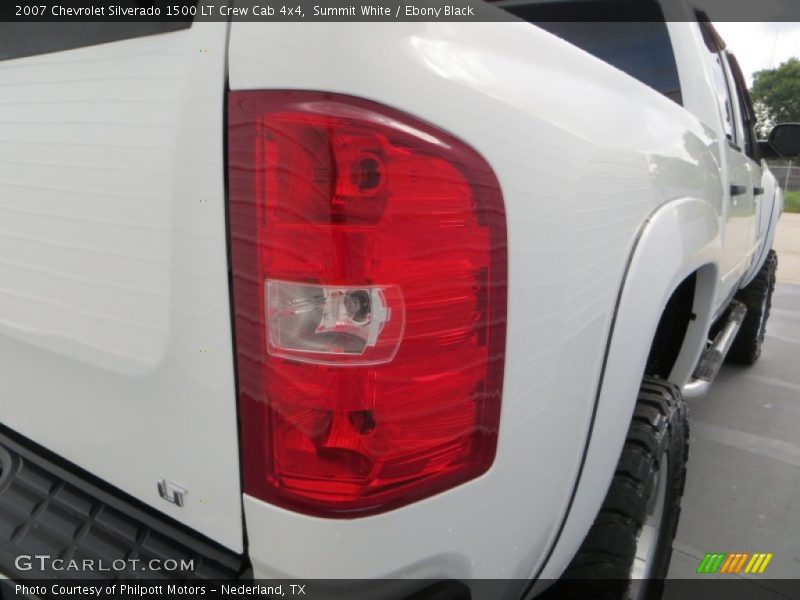 Summit White / Ebony Black 2007 Chevrolet Silverado 1500 LT Crew Cab 4x4
