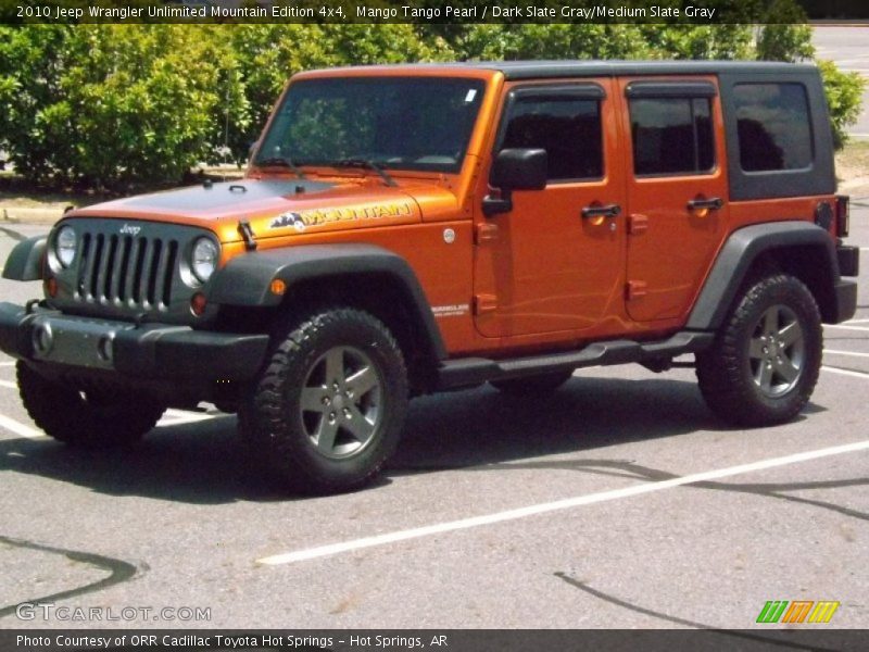 Mango Tango Pearl / Dark Slate Gray/Medium Slate Gray 2010 Jeep Wrangler Unlimited Mountain Edition 4x4