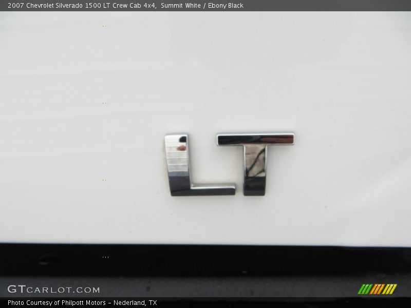 Summit White / Ebony Black 2007 Chevrolet Silverado 1500 LT Crew Cab 4x4