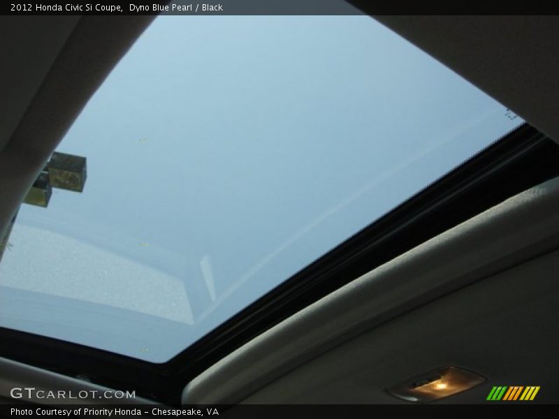 Dyno Blue Pearl / Black 2012 Honda Civic Si Coupe