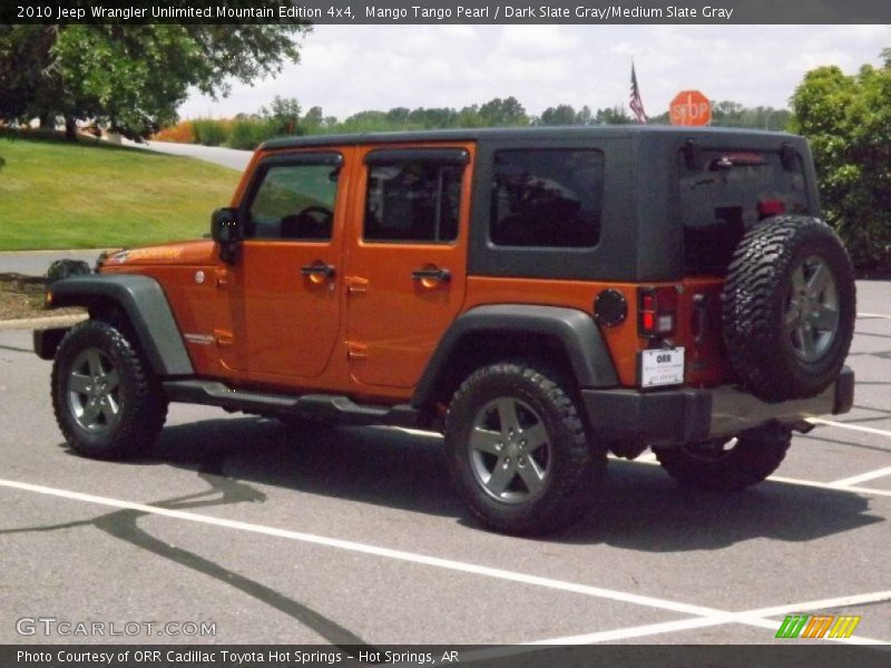 Mango Tango Pearl / Dark Slate Gray/Medium Slate Gray 2010 Jeep Wrangler Unlimited Mountain Edition 4x4
