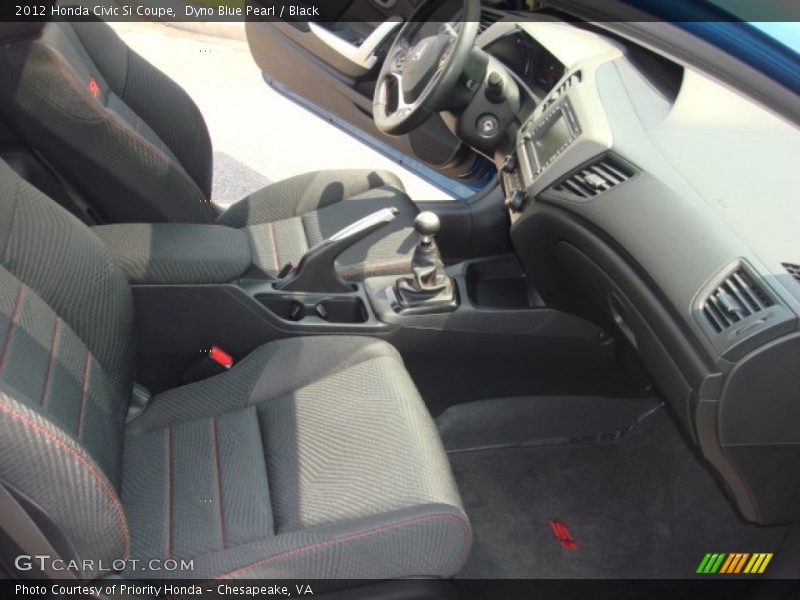 Dyno Blue Pearl / Black 2012 Honda Civic Si Coupe