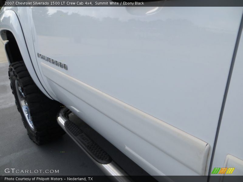Summit White / Ebony Black 2007 Chevrolet Silverado 1500 LT Crew Cab 4x4