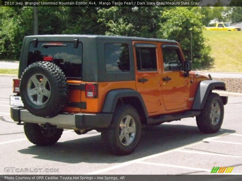 Mango Tango Pearl / Dark Slate Gray/Medium Slate Gray 2010 Jeep Wrangler Unlimited Mountain Edition 4x4