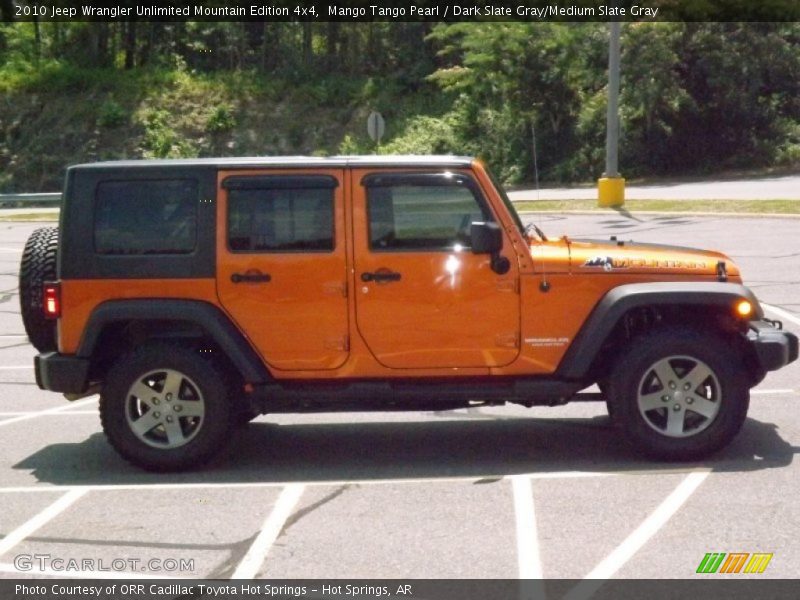 Mango Tango Pearl / Dark Slate Gray/Medium Slate Gray 2010 Jeep Wrangler Unlimited Mountain Edition 4x4
