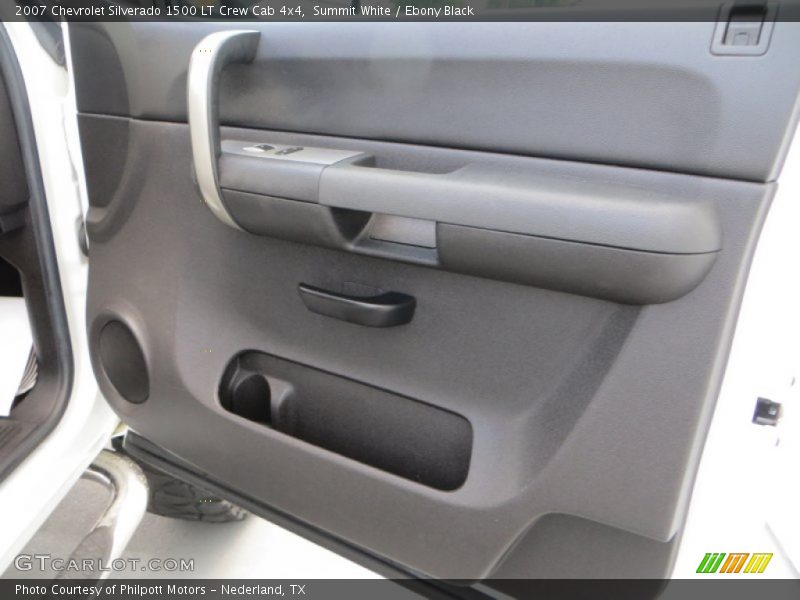 Summit White / Ebony Black 2007 Chevrolet Silverado 1500 LT Crew Cab 4x4