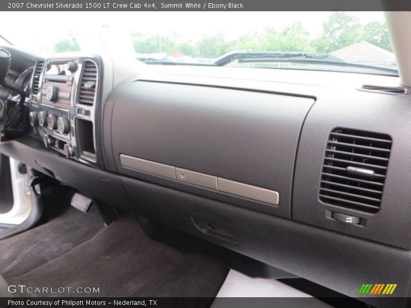 Summit White / Ebony Black 2007 Chevrolet Silverado 1500 LT Crew Cab 4x4