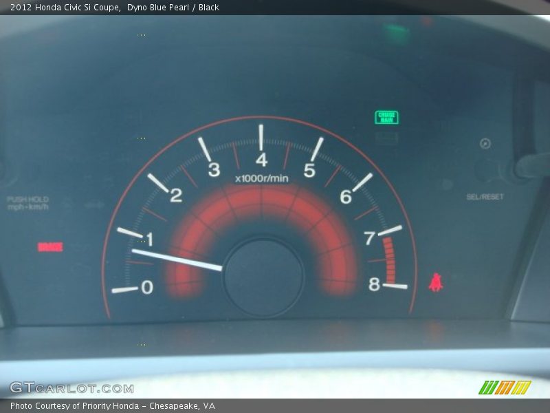 Dyno Blue Pearl / Black 2012 Honda Civic Si Coupe