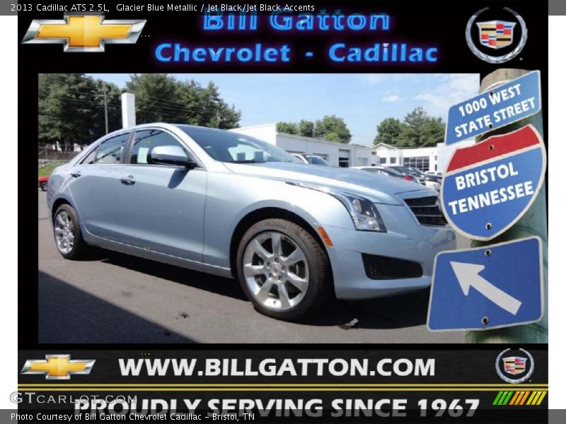 Glacier Blue Metallic / Jet Black/Jet Black Accents 2013 Cadillac ATS 2.5L