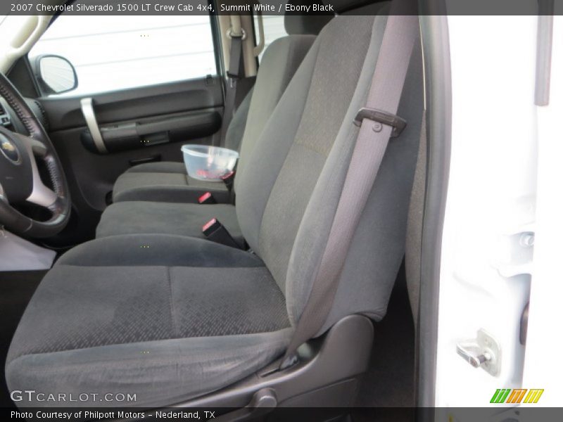 Summit White / Ebony Black 2007 Chevrolet Silverado 1500 LT Crew Cab 4x4