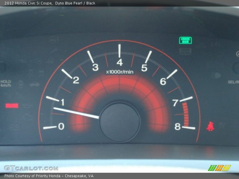 Dyno Blue Pearl / Black 2012 Honda Civic Si Coupe