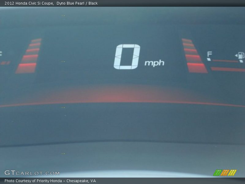 Dyno Blue Pearl / Black 2012 Honda Civic Si Coupe