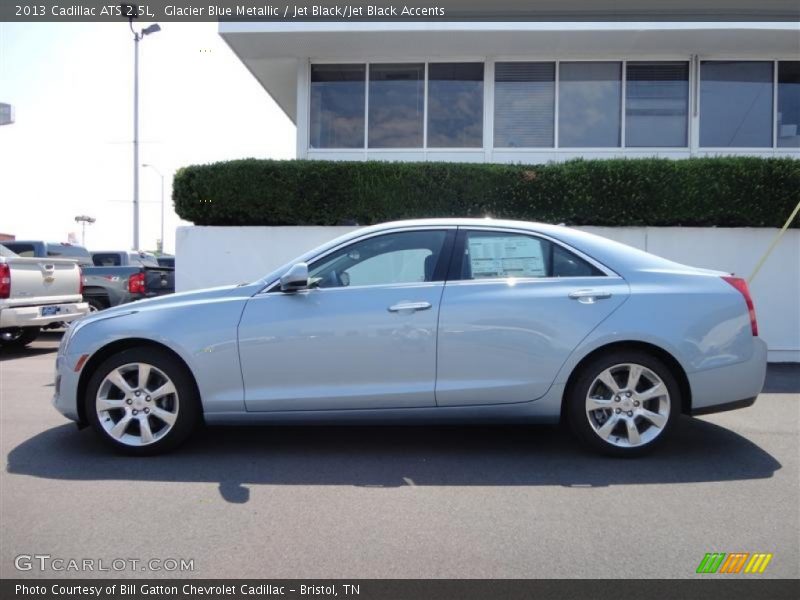 Glacier Blue Metallic / Jet Black/Jet Black Accents 2013 Cadillac ATS 2.5L