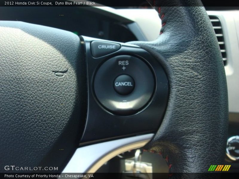 Dyno Blue Pearl / Black 2012 Honda Civic Si Coupe