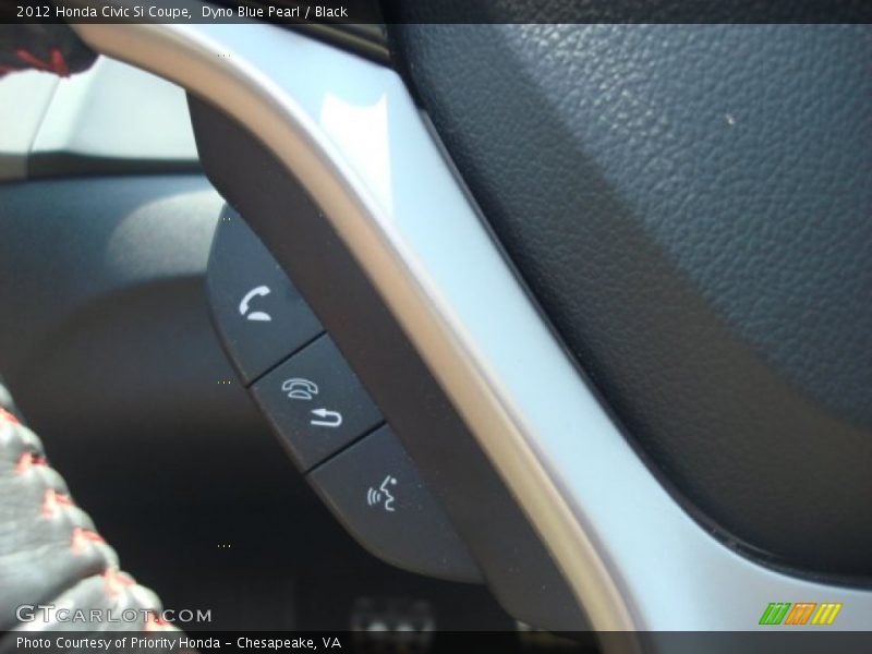 Dyno Blue Pearl / Black 2012 Honda Civic Si Coupe
