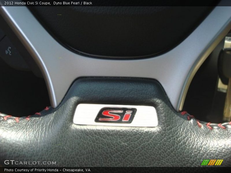 Dyno Blue Pearl / Black 2012 Honda Civic Si Coupe