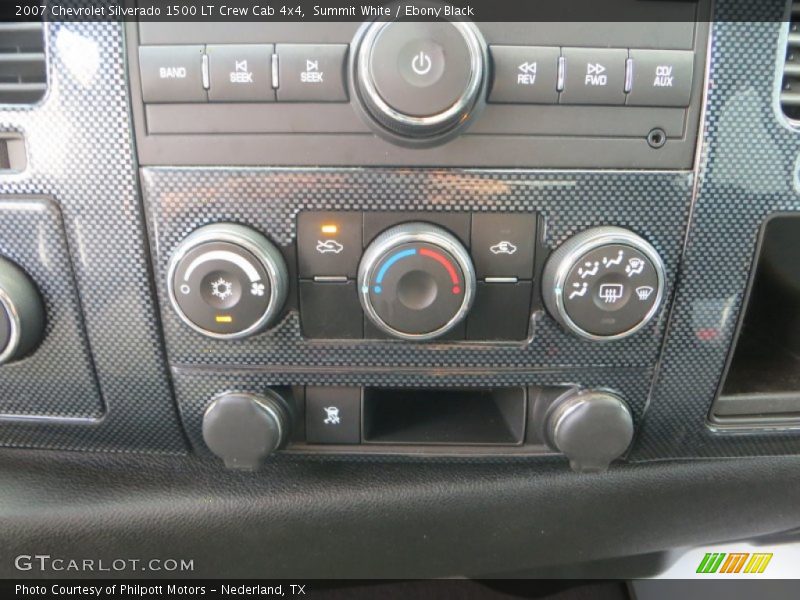 Summit White / Ebony Black 2007 Chevrolet Silverado 1500 LT Crew Cab 4x4