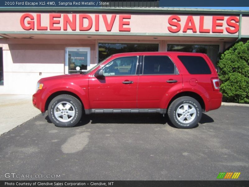 Sangria Red Metallic / Stone 2010 Ford Escape XLS 4WD
