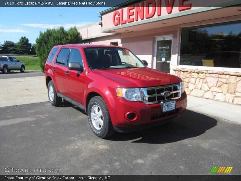 Sangria Red Metallic / Stone 2010 Ford Escape XLS 4WD