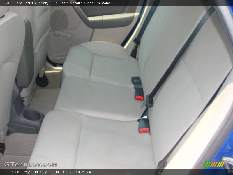 Blue Flame Metallic / Medium Stone 2011 Ford Focus S Sedan