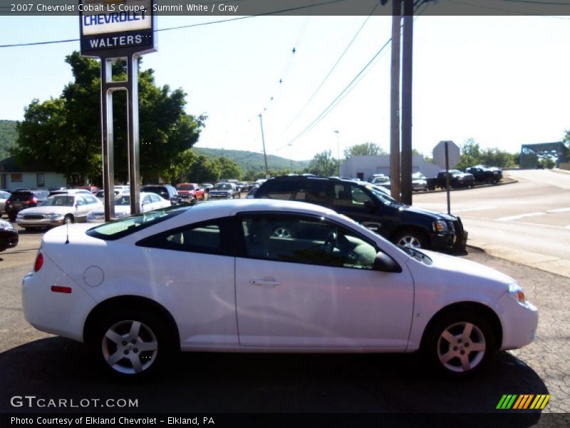 Summit White / Gray 2007 Chevrolet Cobalt LS Coupe