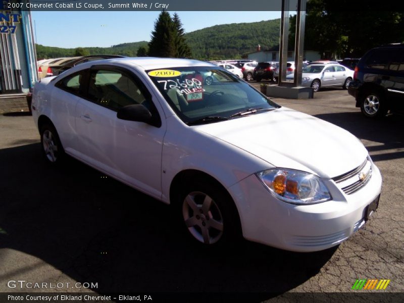 Summit White / Gray 2007 Chevrolet Cobalt LS Coupe