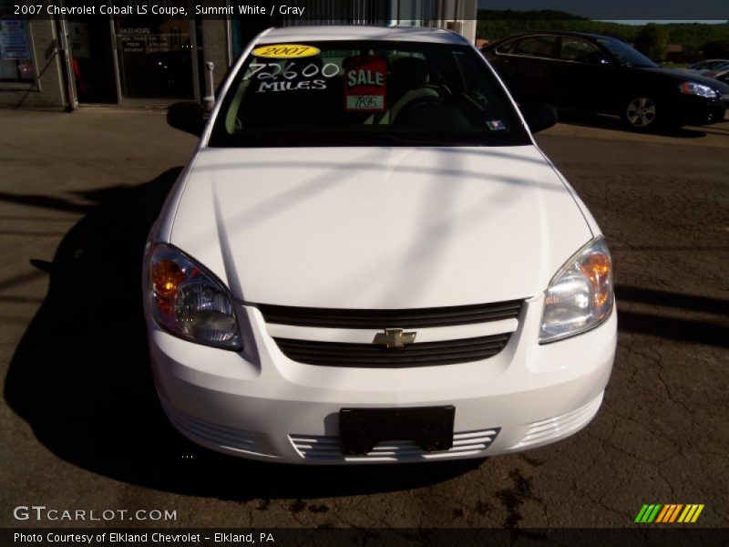 Summit White / Gray 2007 Chevrolet Cobalt LS Coupe