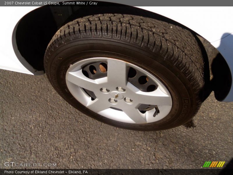 Summit White / Gray 2007 Chevrolet Cobalt LS Coupe