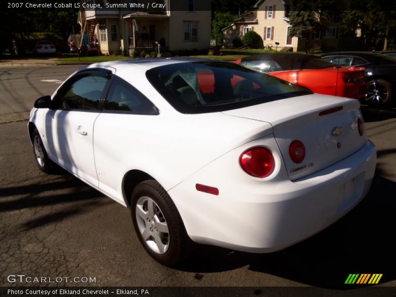 Summit White / Gray 2007 Chevrolet Cobalt LS Coupe