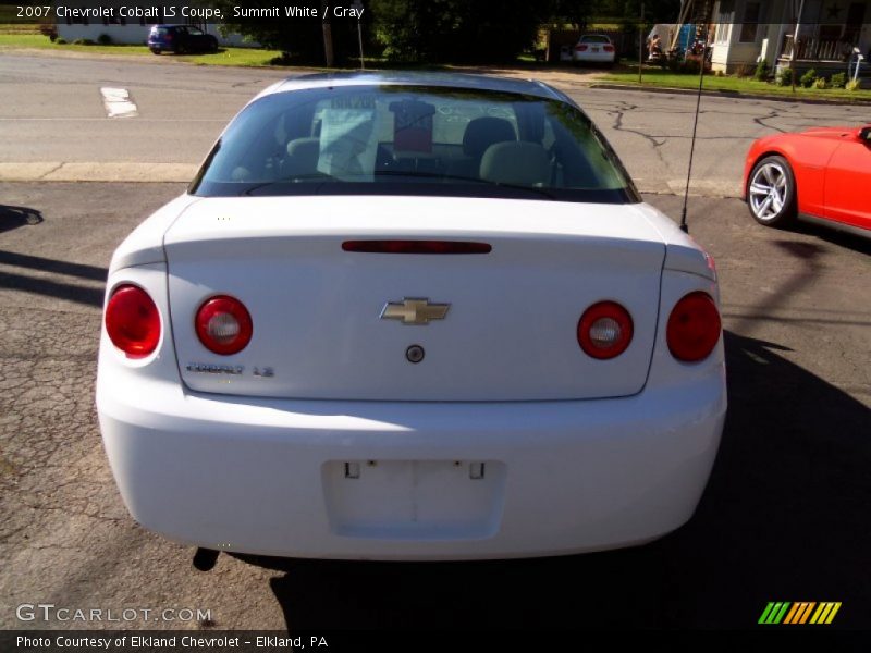 Summit White / Gray 2007 Chevrolet Cobalt LS Coupe