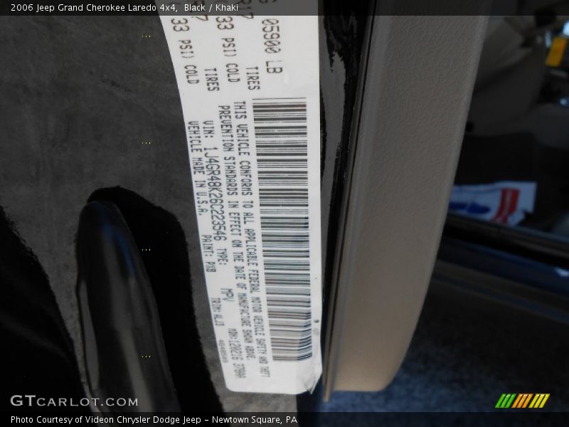 Black / Khaki 2006 Jeep Grand Cherokee Laredo 4x4