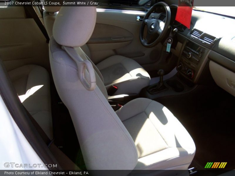 Summit White / Gray 2007 Chevrolet Cobalt LS Coupe