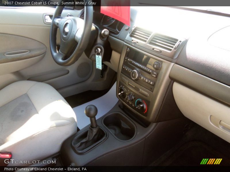 Summit White / Gray 2007 Chevrolet Cobalt LS Coupe
