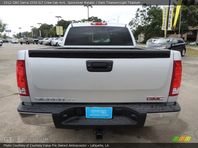 Quicksilver Metallic / Dark Titanium/Light Titanium 2012 GMC Sierra 1500 SLT Crew Cab 4x4