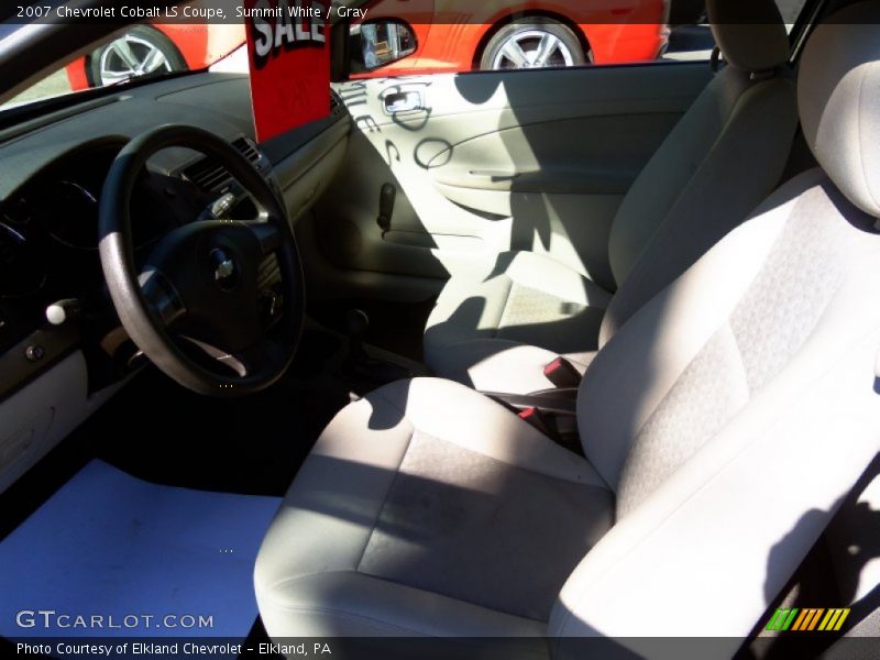 Summit White / Gray 2007 Chevrolet Cobalt LS Coupe