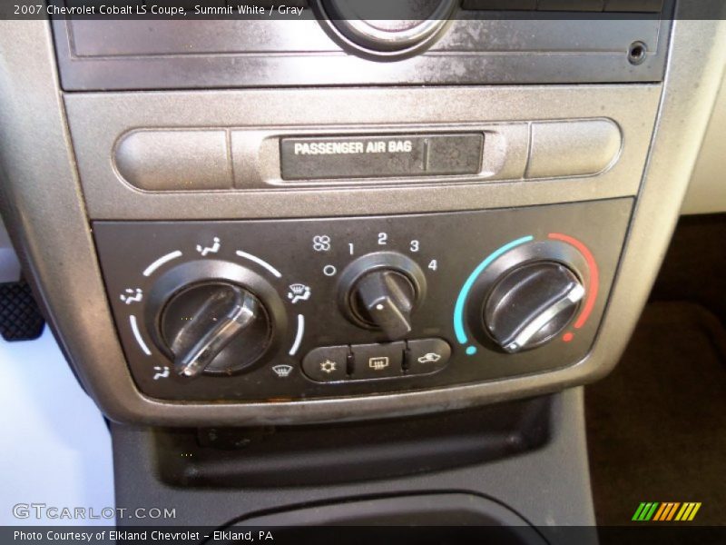 Summit White / Gray 2007 Chevrolet Cobalt LS Coupe