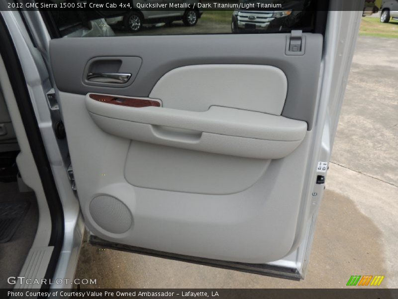Quicksilver Metallic / Dark Titanium/Light Titanium 2012 GMC Sierra 1500 SLT Crew Cab 4x4