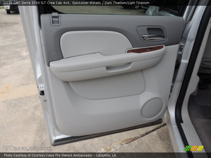 Quicksilver Metallic / Dark Titanium/Light Titanium 2012 GMC Sierra 1500 SLT Crew Cab 4x4