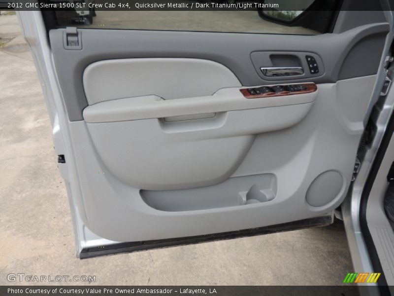 Quicksilver Metallic / Dark Titanium/Light Titanium 2012 GMC Sierra 1500 SLT Crew Cab 4x4