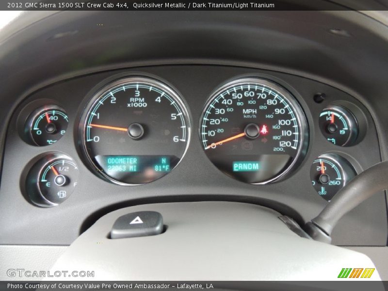  2012 Sierra 1500 SLT Crew Cab 4x4 SLT Crew Cab 4x4 Gauges