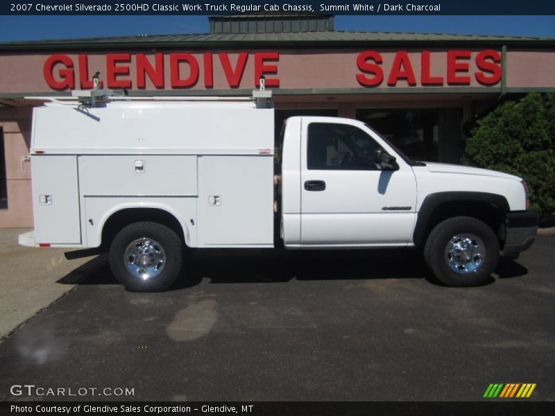 Summit White / Dark Charcoal 2007 Chevrolet Silverado 2500HD Classic Work Truck Regular Cab Chassis